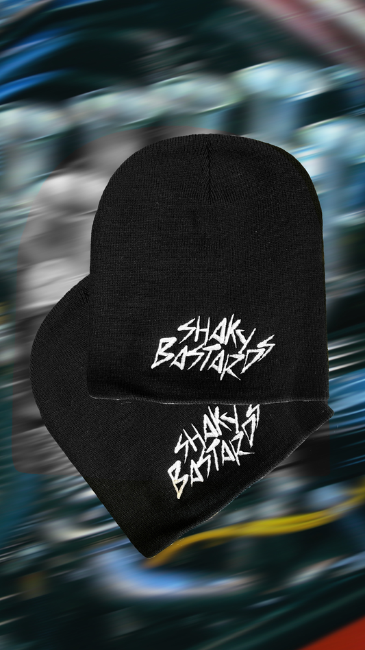 Shaky Bastards Beanie, Black